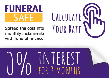 Funeral Safe finance - 0% interest for 3 months